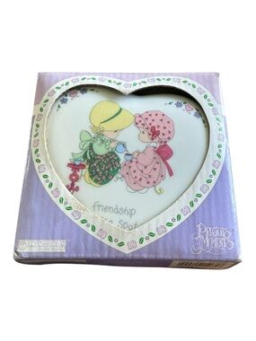 Precious Moments 1996 Heart Shaped Jewelry Box Friendship Hits The Spot w/ Box